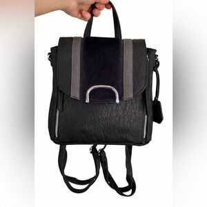 Jessica Simpson Black and Gray Backpack